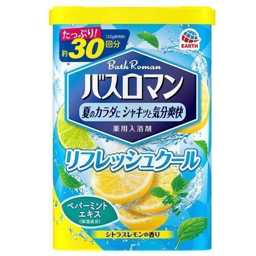 バスロマン リフレッシュクール 夏用入浴剤 (600g) さっぱり爽快、夏にぴったり！クールタイプの...