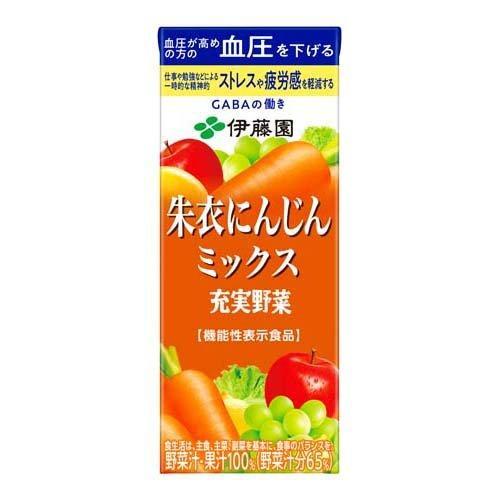 【24本セット】 伊藤園 充実野菜 朱衣にんじんミックス 機能性表示食品 (200ml×24本入) ...