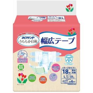 ネピアテンダー うららか日和幅広テープＬ １８枚　介護用おむつ　オムツ