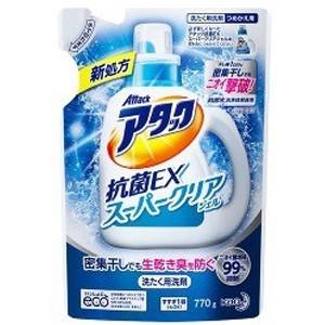 花王 アタック 抗菌EX スーパークリアジェル つめかえ用 (770g) 洗濯用洗剤