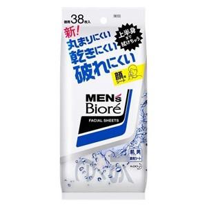 【※ T】 花王 メンズビオレ 洗顔シート 卓上用 (38枚入) 上半身まで拭けて破れにくい