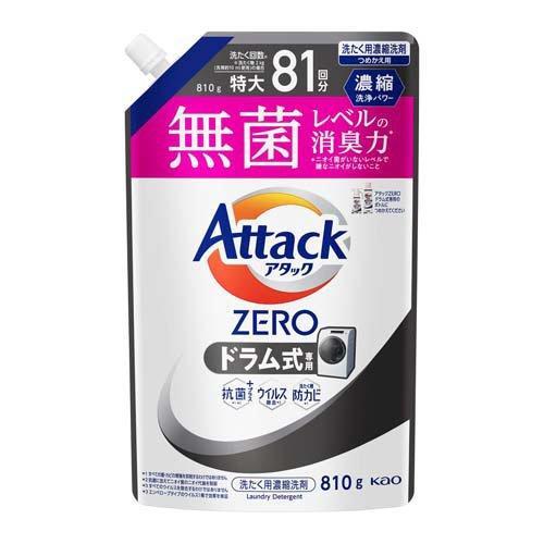 【※】 花王 アタックZERO ドラム式専用 大サイズ 詰替 (810g) 洗濯用洗剤