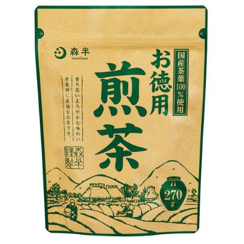 【在庫処分】 賞味期限：2026年4月16日 森半 お徳用 煎茶 (270g) 日本茶 茶葉