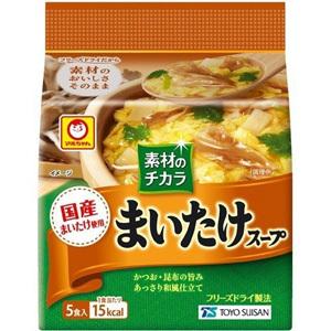 まいまい 素材のチカラ まいたけスープ 5食入 | 商品情報 - 東洋水産株式会社
