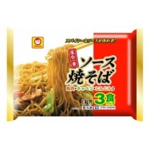 【※ scb M】 マルちゃん 屋台一番 焼そばソース味 (3食入×12袋) 冷凍食品 お弁当 おつまみ やきそば｜scbmitsuokun1972