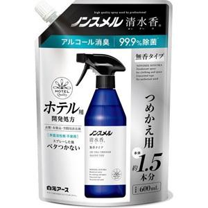 【y】 ノンスメル 清水香 無香タイプ つめかえ用 (600ml) 衣類やお部屋の消臭に｜scbmitsuokun1972