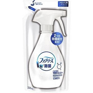 ファブリーズ W除菌 無香料 アルコール成分入り 詰替 (320ml) 除菌消臭スプレー｜scbmitsuokun1972