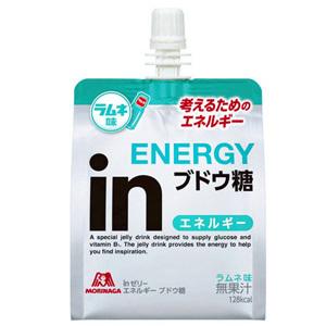 6個セット】 森永 inゼリー エネルギー ブドウ糖 ラムネ味 (180g×6個