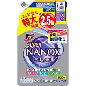【※ nk】 トップ スーパーナノックス ニオイ専用 つめかえ用 特大容量 (900g) 洗濯洗剤 液体