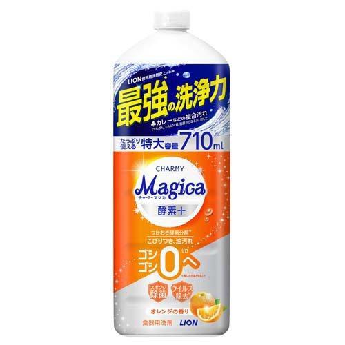 ライオン チャーミーマジカ 酵素プラス オレンジ 大型 詰替 (710ml) 食器用洗剤