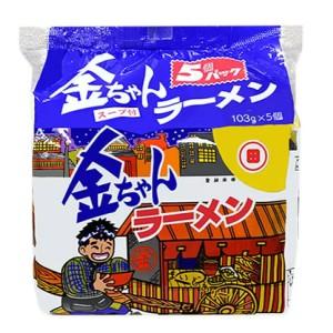 徳島製粉株式会社 金ちゃんラーメン (5個パック) 袋 インスタントラーメン