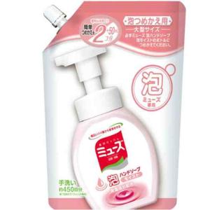 【※ 大型サイズ】　ミューズ 泡ハンドソープ 泡モイスト 大型 つめかえ用(450ml)　お徳用　低刺激｜scbmitsuokun1972