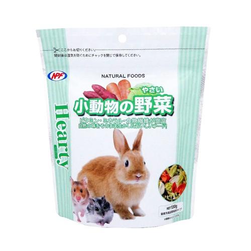 【J】 ナチュラルペットフーズ ハーティー 小動物の野菜 130g