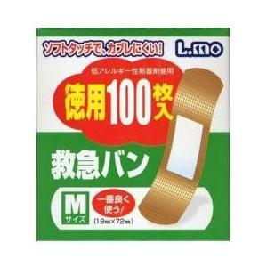 L Mo エルモ 救急バン Mサイズ 徳用100枚入 絆創膏 救急絆 Scb 通販 Yahoo ショッピング