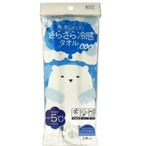コーヨー化成 さらさら冷感タオル (5枚入) 暑...の商品画像