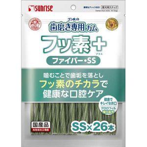 【在庫処分】[34]  ゴン太の歯磨き専用ガム フッ素プラス ファイバーSSサイズ クロロフィル入り (26本) 犬用 おやつ｜scbmitsuokun1972