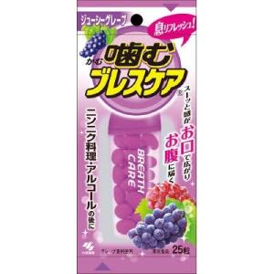 小林製薬 噛むブレスケア ジューシーグレープ (25粒) 清涼食品（グミ）