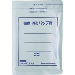 【第3類医薬品】【A】 タカミツ 鎮痛・消炎パップ剤 クールリフェンダA (6枚入) 湿布 冷感 腰 肩 筋肉痛 関節痛｜scbmitsuokun1972