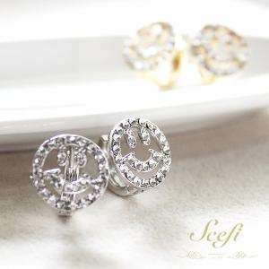ピアス スマイル 10金 10k ニコちゃん k10 レディース プレゼント