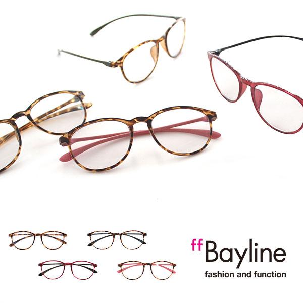 老眼鏡 Bayline／ベイライン  TR90軽量ボストンフレーム  PC対応リーディンググラス ユ...