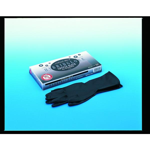 【取り寄せ商品A】 ハイパービューティグローブ ハイブリッドグローブ キューティクルブラック L ブ...