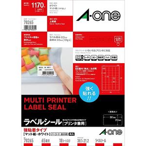 エーワン ラベルシール 強粘着タイプ 18シート 78212 12面A [02] 〔合計1100円以上で購入可〕｜school-supply