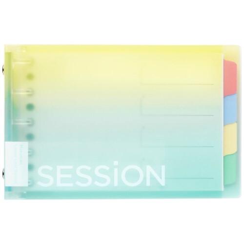 バインダー SESSION セッション ミニサイズ えんぴつで書けるインデックス付き 5穴 レモンソ...