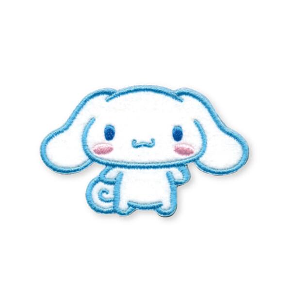 サンリオキャラクターズ  ワッペン シナモロール 3.8×6cm アイロン接着 シール両用 入園 入...