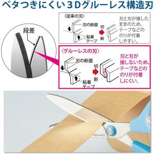 コクヨ ハサミ サクサ グルーレス刃 赤 ハサ...の詳細画像2