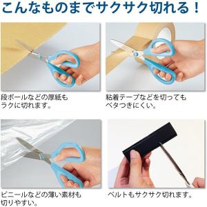 コクヨ ハサミ サクサ グルーレス刃 赤 ハサ...の詳細画像3