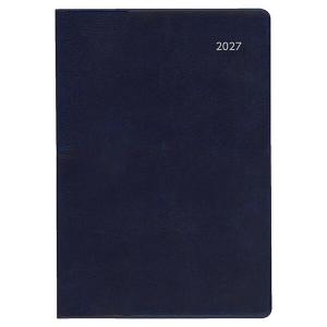 【2027年版】手帳・ダイアリー 文字大 A6 12月始まり マンスリー 月間ブロック 日曜始まり 六曜 ネイビー ダイゴー [02] 〔合計1100円以上で購入可〕