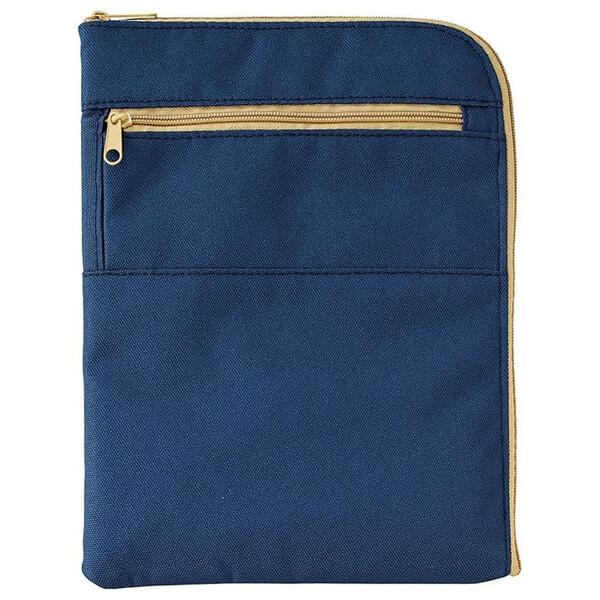 御朱印帳ポーチ ネイビー 撥水加工 書き置き御朱印 拝観券 小銭入 ポケット 収集 神社仏閣 趣味 ...