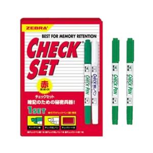 ZEBRA（ゼブラ） チェックセット 赤 SE-361-CK : ステーショナリー