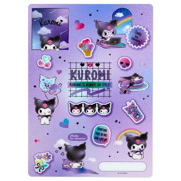 クロミ 下敷き B5ノート対応 キラキラ ホログラム加工 名前スペース付 小学生 入学 人気 キャラ...