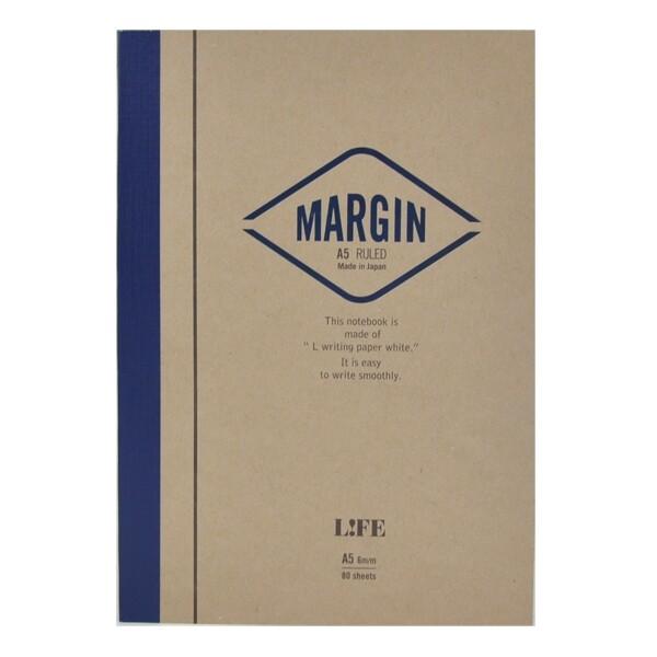 ライフ MARGIN NOTE マージンノート A5 横罫 [01] 〔合計1100円以上で購入可〕