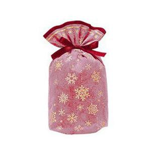 Z&K ゼットアンドケイ ギフトバッグ シャイニースノーバッグ S レッド/ゴールド ラッピング クリスマス