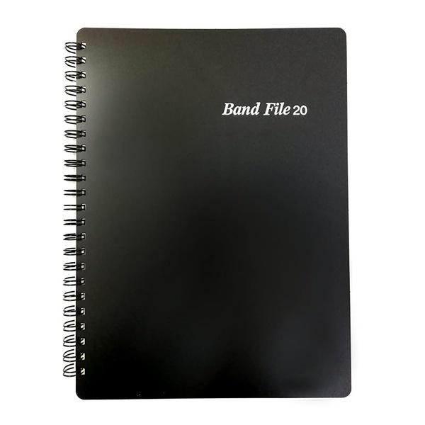 バンドファイル 黒 A4 20ポケット リングタイプ 楽譜 吉澤  [01] 〔合計1100円以上で...