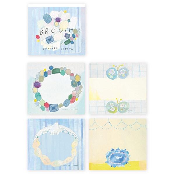 表現社 CHIHIRO SONODA ブロックメモ BROOCH [03] 〔合計1100円以上で購...