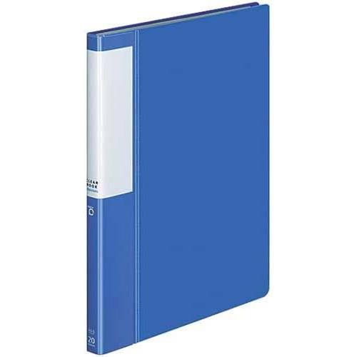 コクヨ クリヤーブック POSITY 固定式 A5サイズ 縦型 20ポケット 青 P3ラ-L22NB...