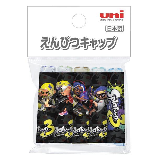 スプラトゥーン3 えんぴつキャップ 5本入 鉛筆 入学準備 新学期 三菱鉛筆 [01] 〔合計110...