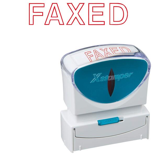 シヤチハタ スタンプ ビジネス用 キャップレス B型 赤 FAXED X2-B-13462 [02]...