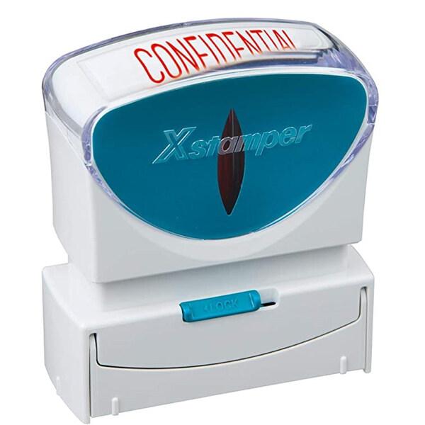 スタンプ ビジネス用 キャップレス CONFIDENTIA B型 赤 オフィス用品 便利 [02] ...