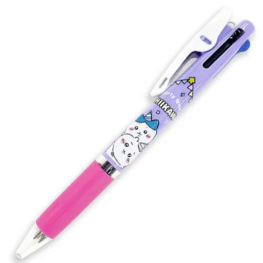 ちいかわ ジェットストリーム 3C パーティ ハチワレ 0.5mm 3色ボールペン 黒/赤/青 油性...