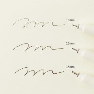 MDドローイングペン 0.5mm 黒 水性顔料...の詳細画像3