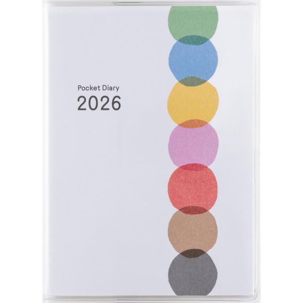 高橋書店 2026年 手帳・ダイアリー (17) ポケット新日記 (ポケットダイアリー) B7 イラ...