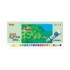 ぺんてる エフ水彩 ラミチューブ 24色 WFR-24