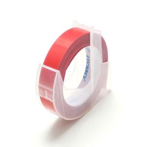 DYMO ダイモ グロッシーテープ 9mm 赤 3m巻き つやあり DM0903RD【ダイモ テープ 9mm】 [01] 〔合計1100円以上で購入可〕