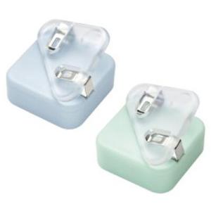 ソニック カドノオモクリップ 2個入 おもさでページキープ! ブルー系 勉強 便利 文鎮 教科書 開...