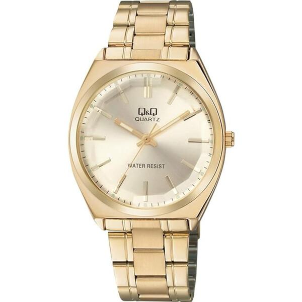 シチズン Q&amp;Q 腕時計 アナログ 防水 メタルバンド QB78-010 メンズ ゴールド [01]...