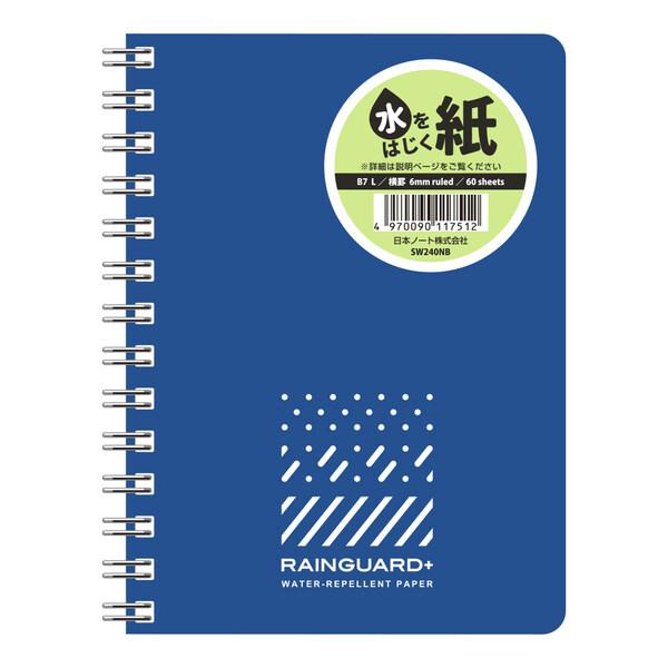 メモ帳 レインガード プラス B7 B罫 60枚 撥水ペーパー Wリング アウトドア キッチン アピ...